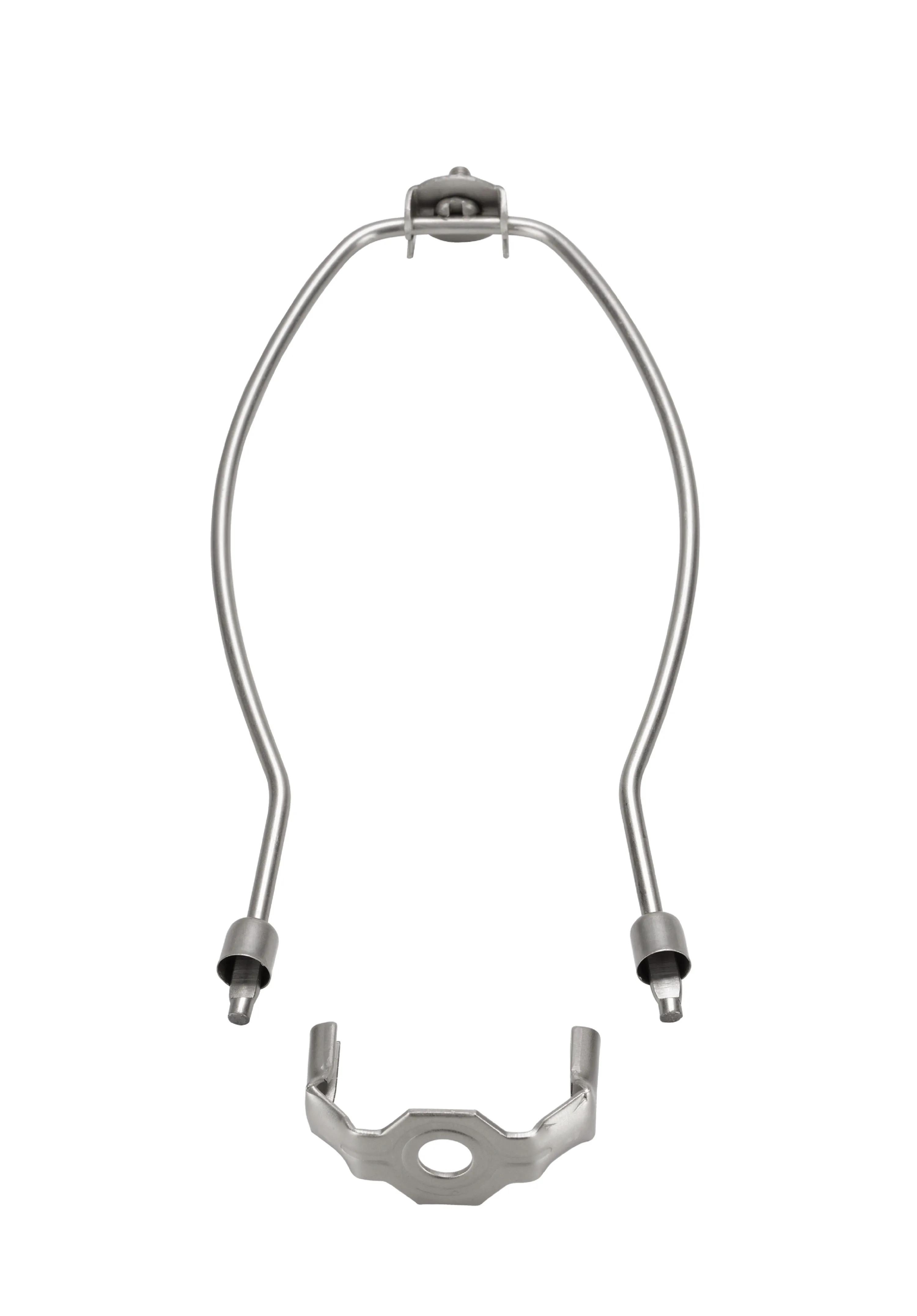 # 20003-2  9" Lamp Harp with Saddle in a Satin Nickel Finish