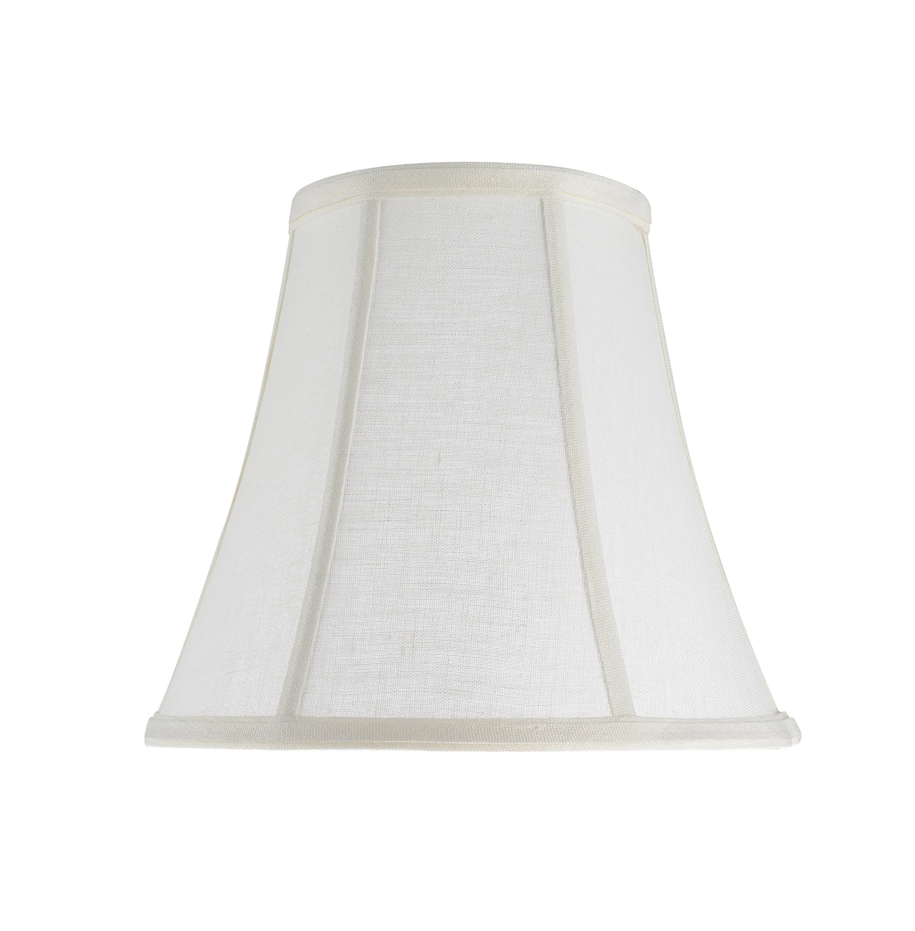 # 30040 Transitional Bell Shape Spider Construction Lamp Shade in Off White Linen Fabric, 11" wide (6" x 11" x 9 3/4")