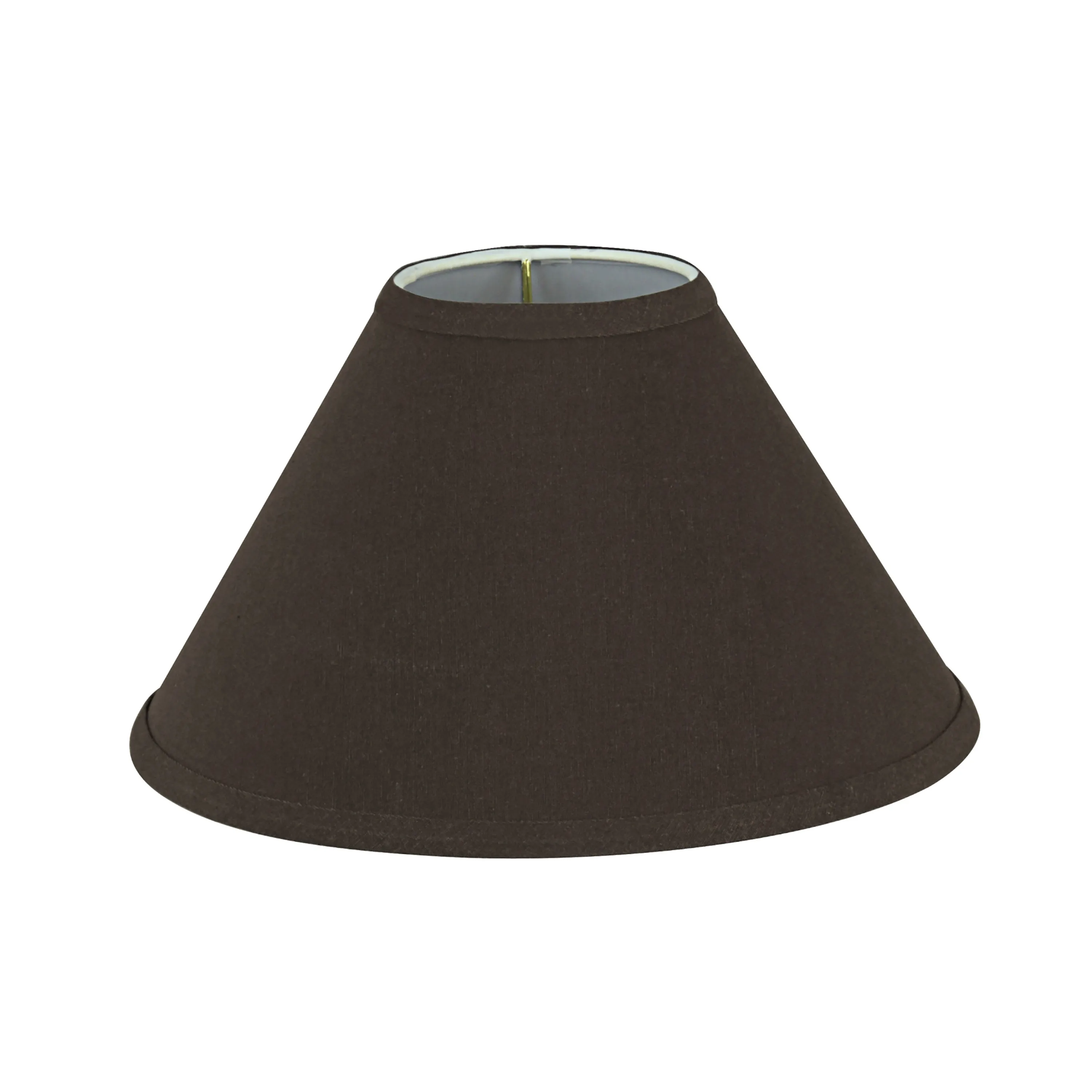 # 58761 Transitional Hardback Empire Shape UNO Construction Lamp Shade in Dark Brown, 11" Wide (4" x 11" x 7")