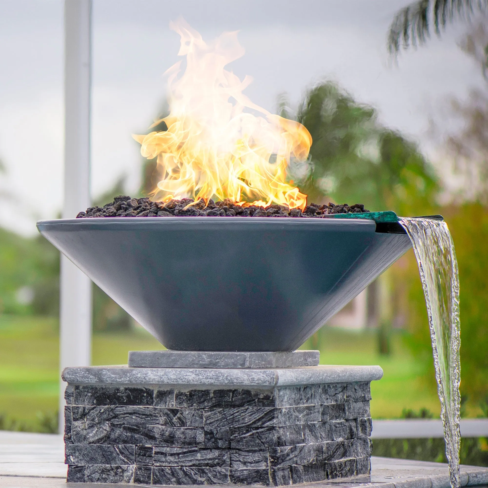 24" Cazo Fire and Water Bowl - OPT-24RFW