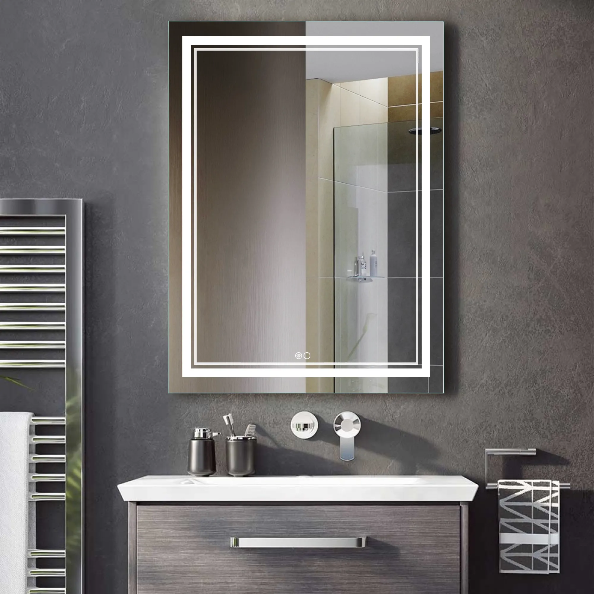 39-in H x 24-in W LED Bathroom Mirror