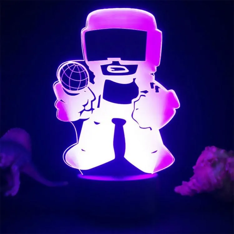 3D Celebrity Character Shaped LED Night Light USB Plug-in Table Lamp for Festival Gift