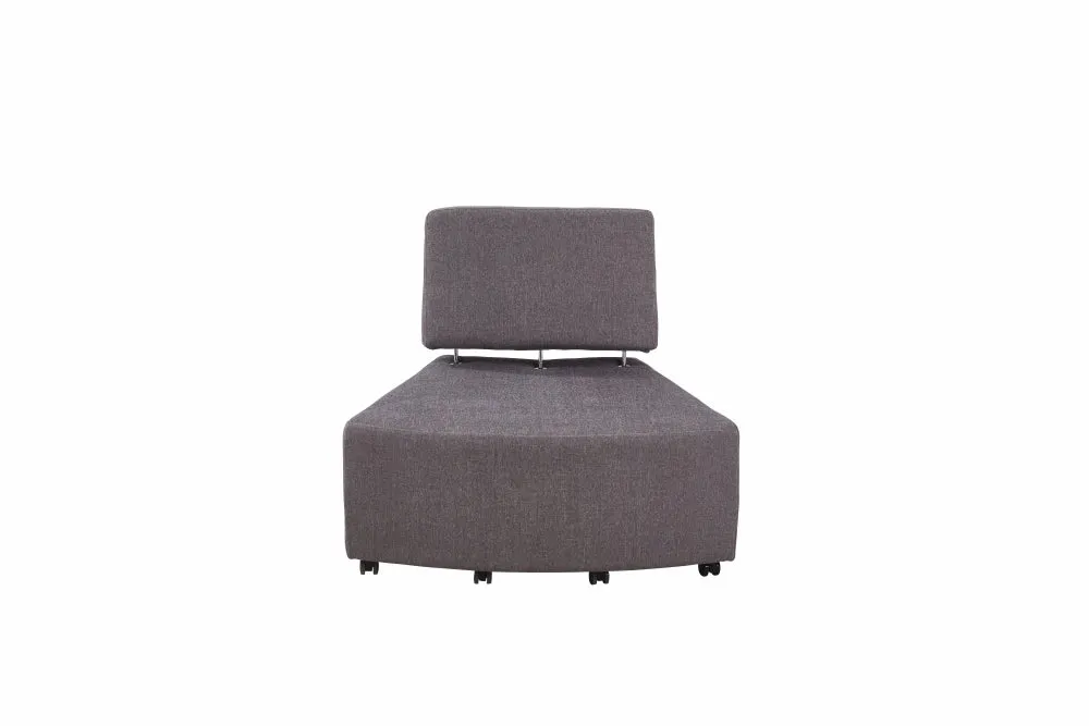 Aalto - Convex Ottoman Base - Grey - 100x60x43cm