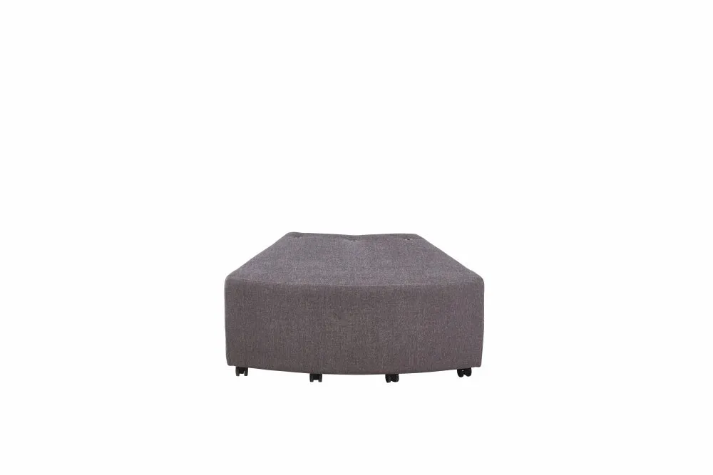 Aalto - Convex Ottoman Base - Grey - 100x60x43cm