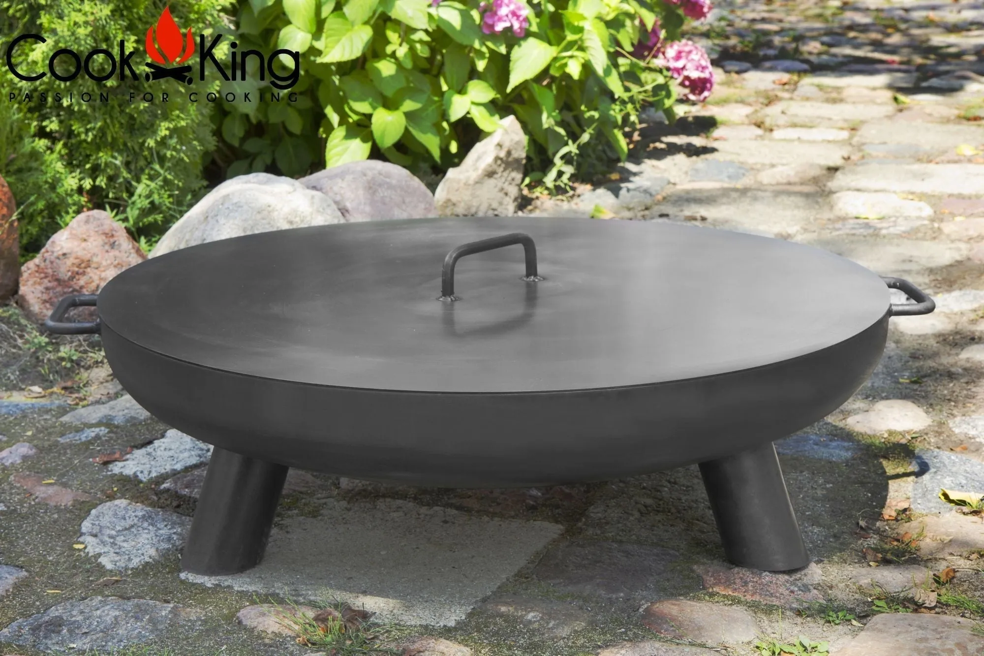 Bali Fire Bowl Pit - Cook King Garden and Outdoor Patio Entertaining Portable Metal Round Fire Bowl 60cm 80cm 100cm