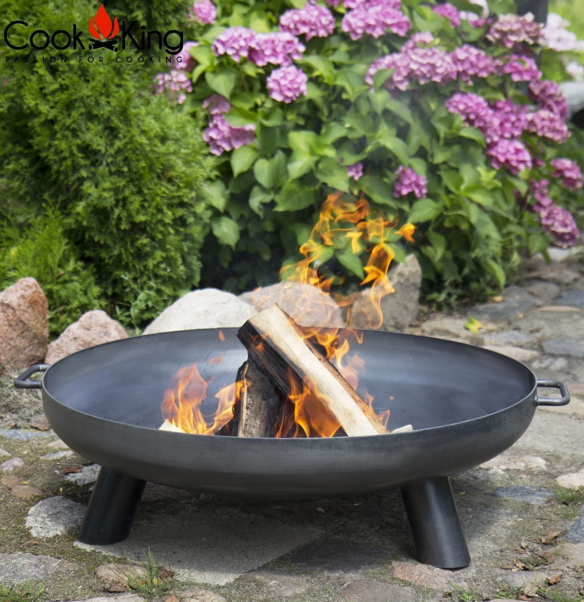 Bali Fire Bowl Pit - Cook King Garden and Outdoor Patio Entertaining Portable Metal Round Fire Bowl 60cm 80cm 100cm