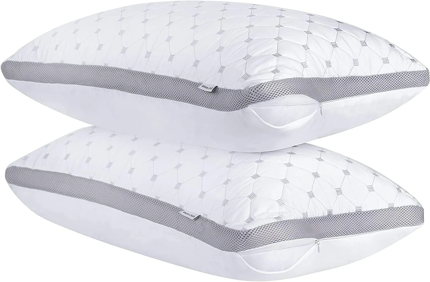 Bamboo Cooling Bed Pillows, Down Alternative, Twin Pack