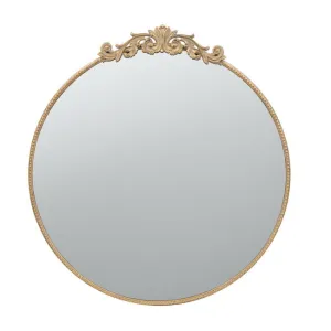 Baroque Gold Round Mirror Large