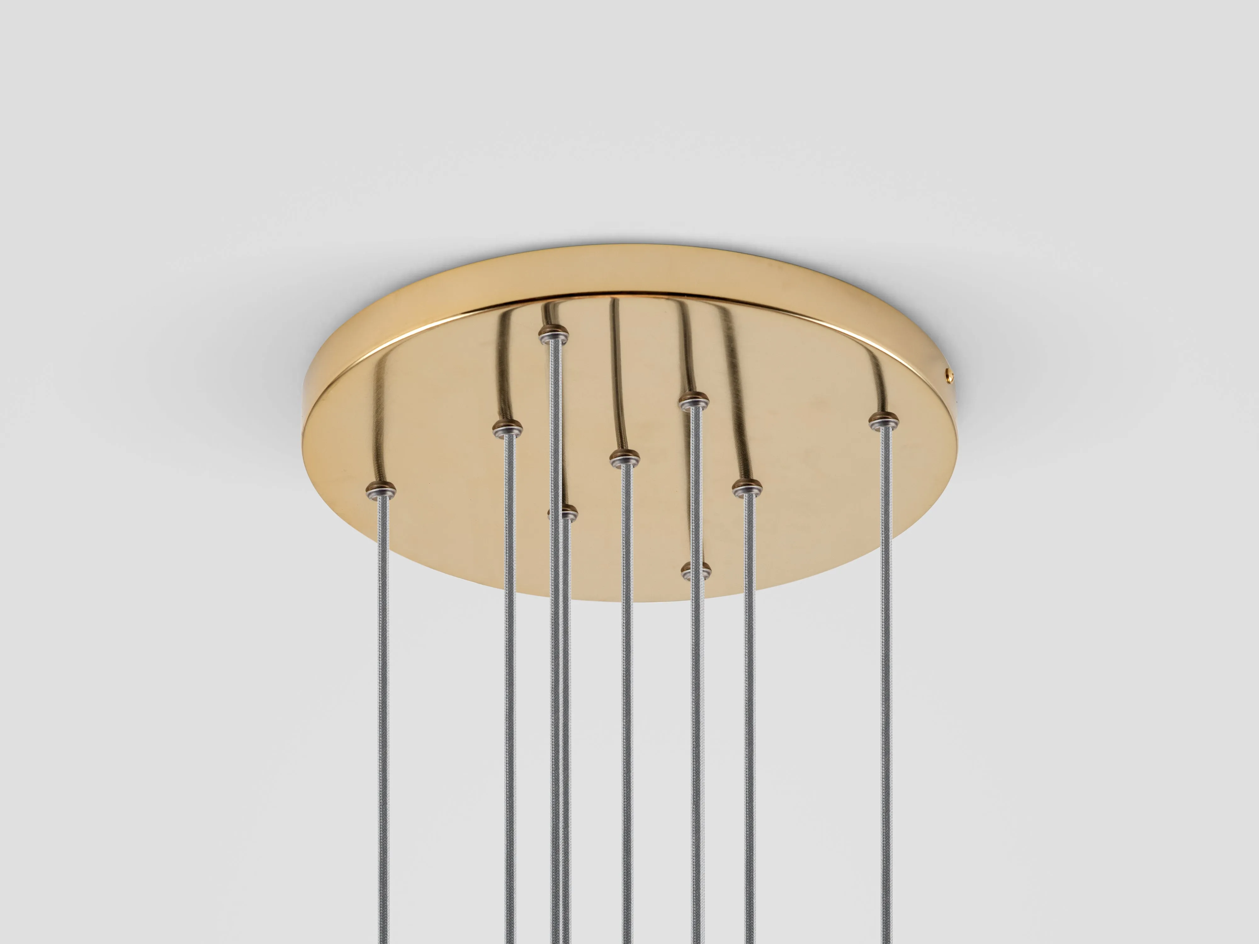 Brass cluster ceiling light