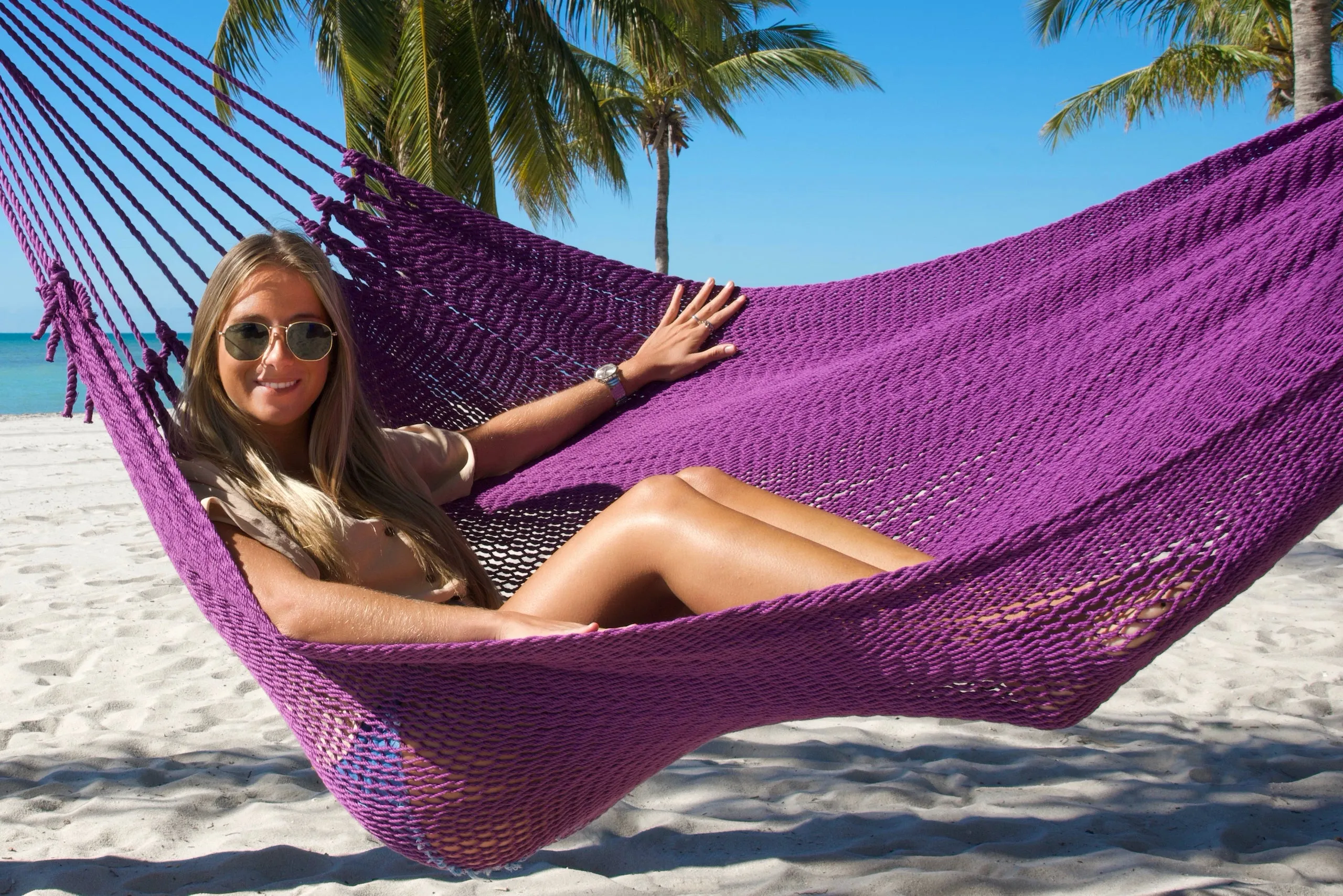 Caribbean Mayan Hammock - Purple