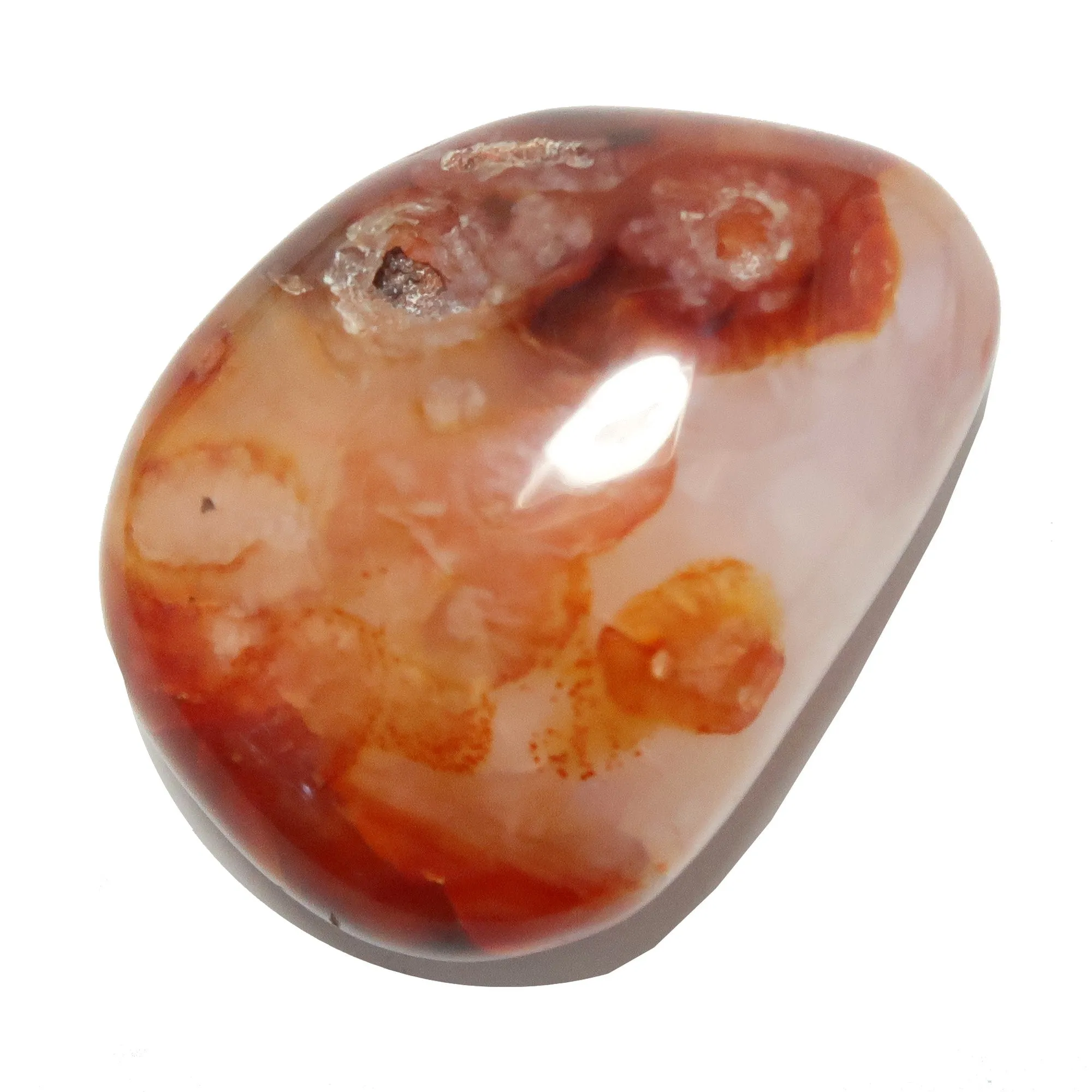 Carnelian Palm Stone Primal Spirit Fire