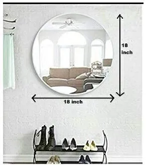 Cheval Glasses Elegant Round Wall and Bathroom Mirror Size 18 Inches Diameter