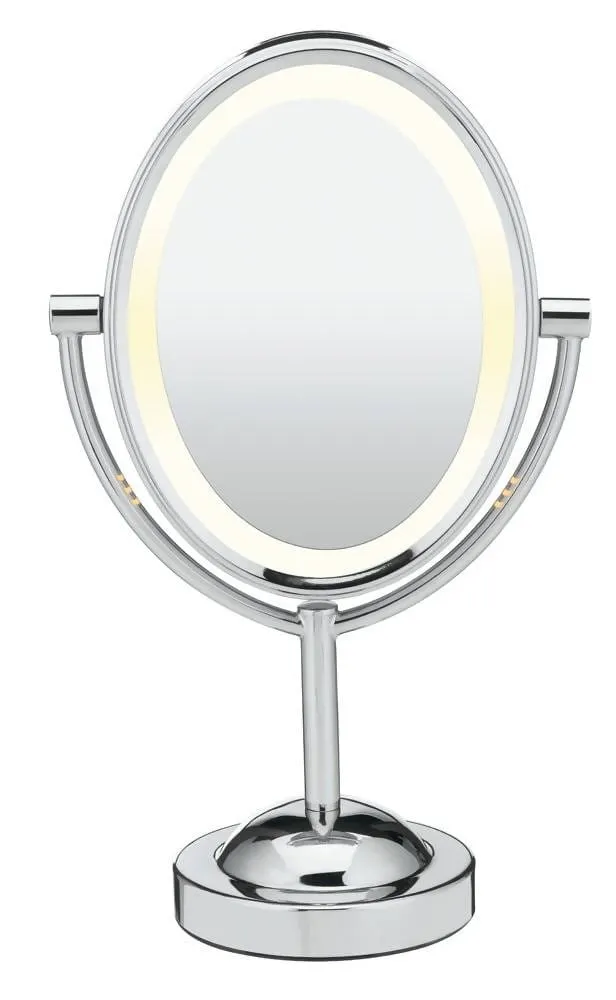 Conair Reflections Double-Sided Lighted Vanity Makeup Mirror (Polished Chrome) - C-BE151T