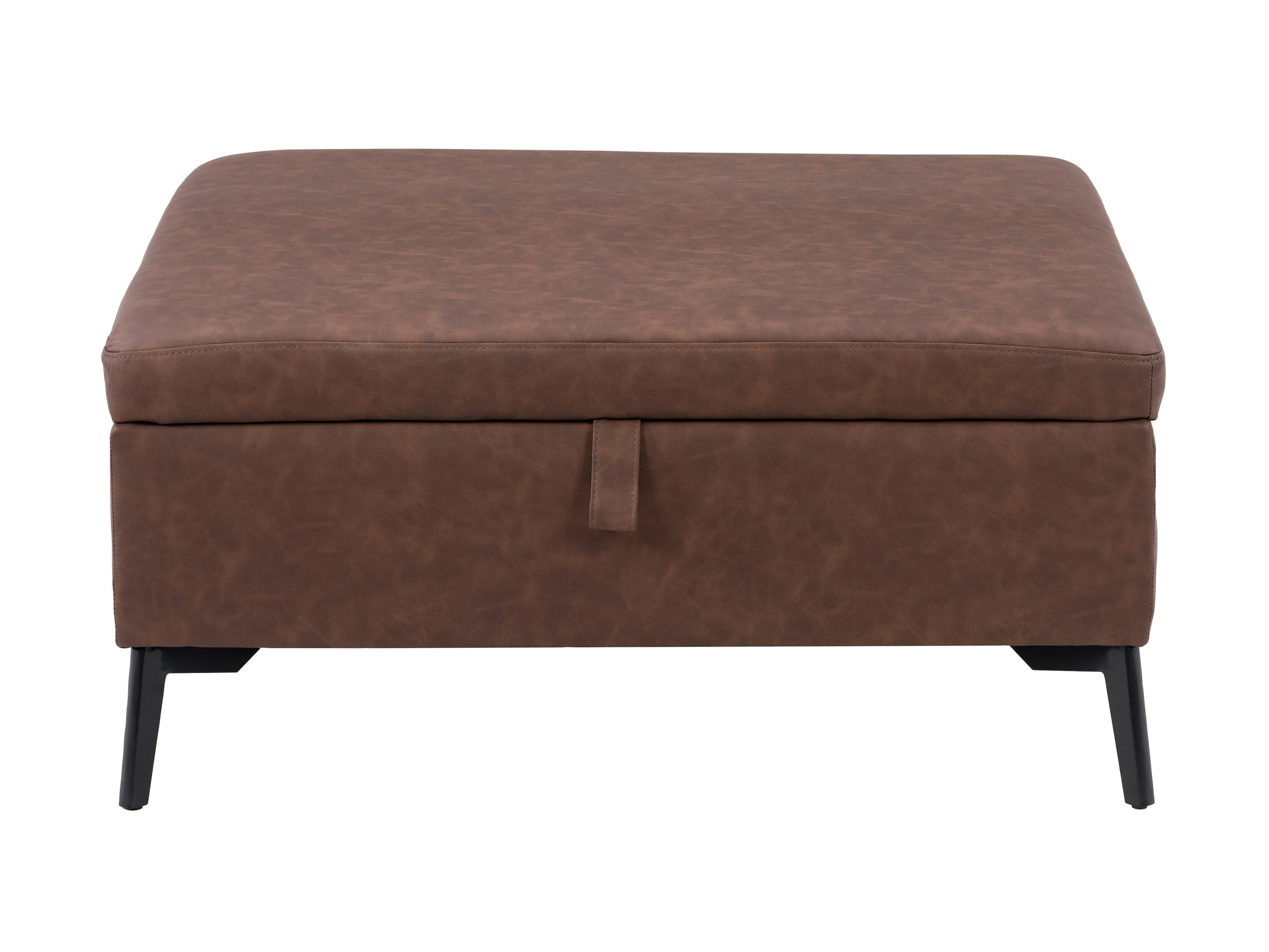 Dark Brown Mid-Century Modern Ottoman