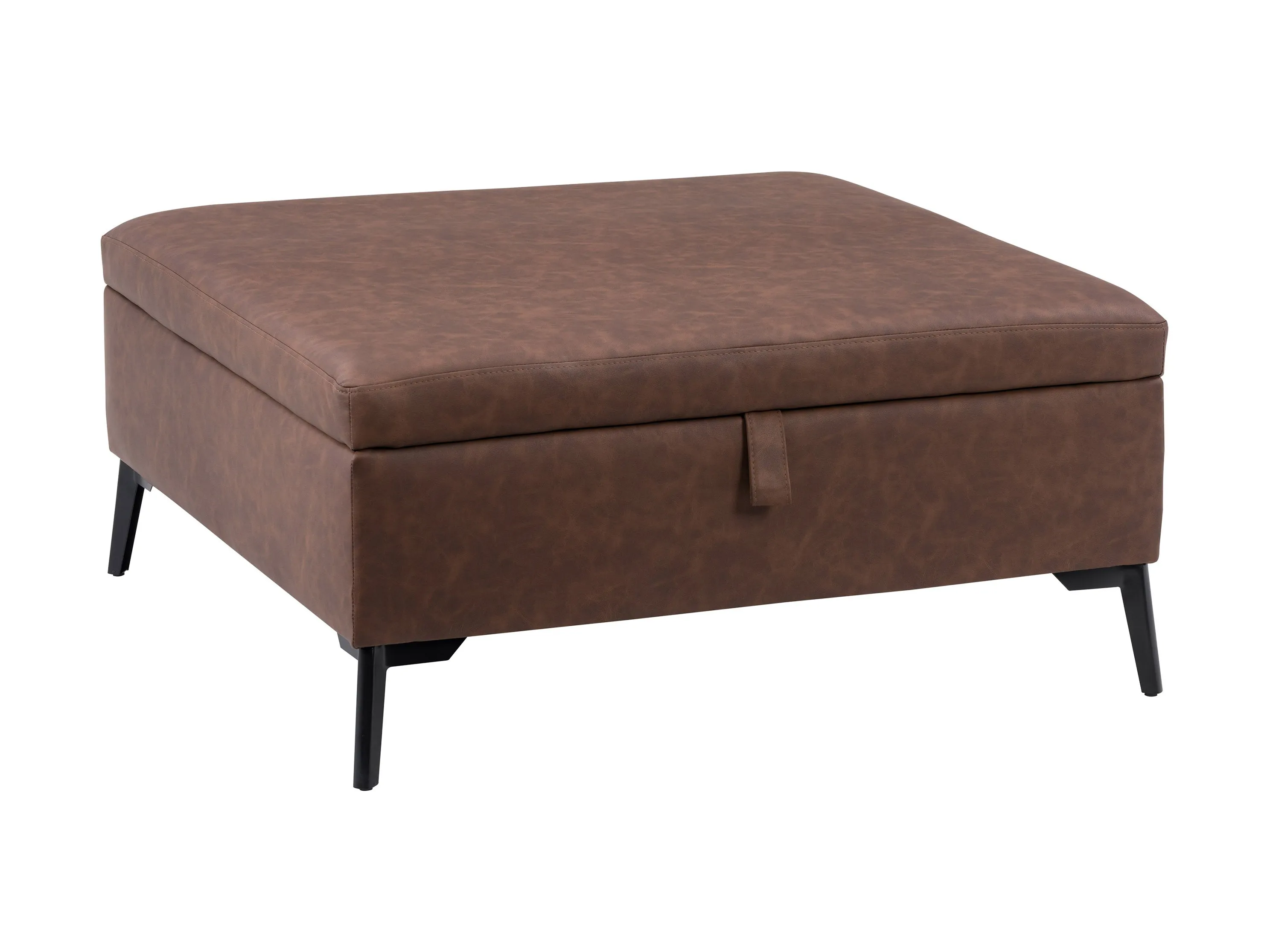 Dark Brown Mid-Century Modern Ottoman