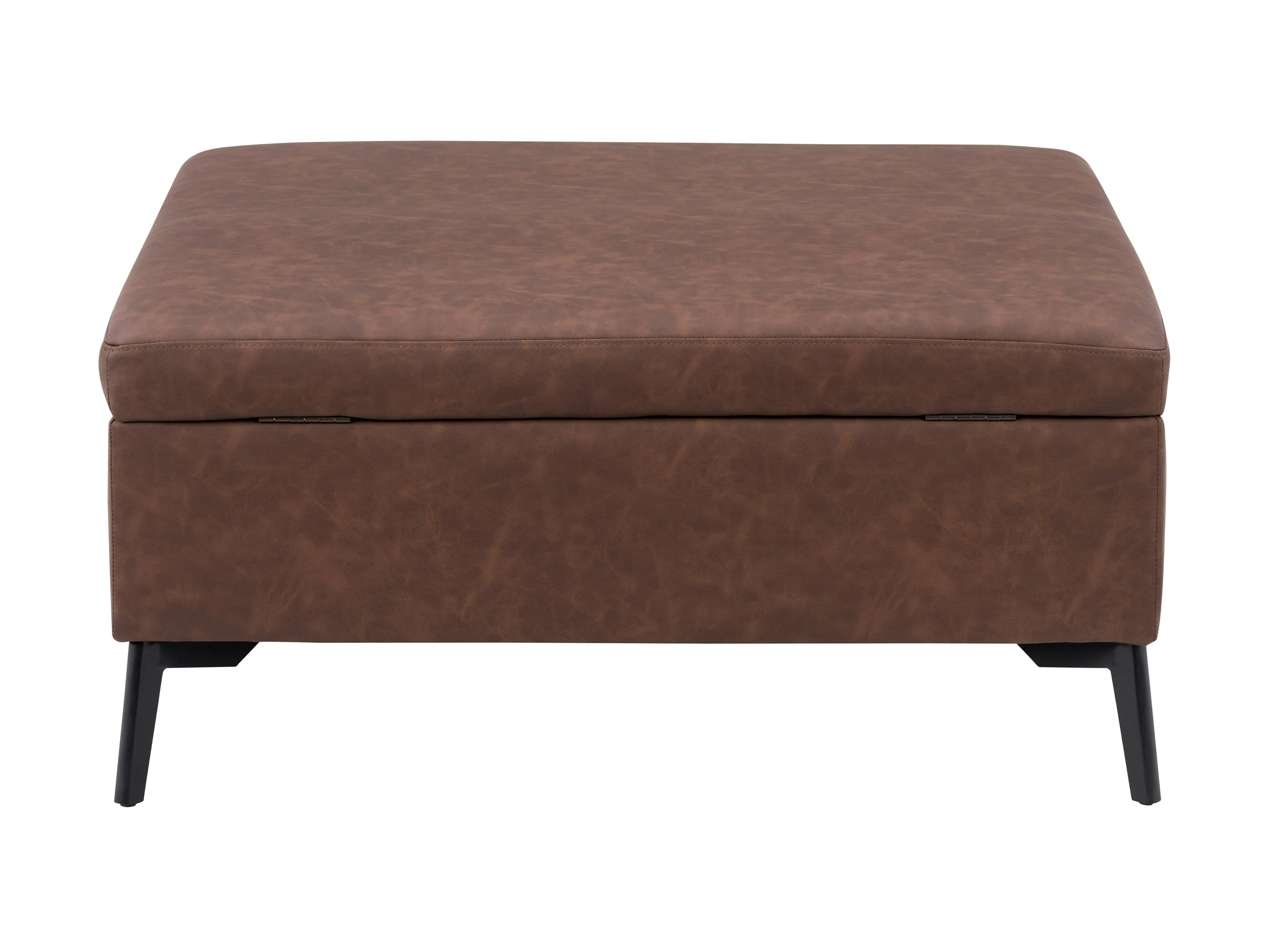 Dark Brown Mid-Century Modern Ottoman