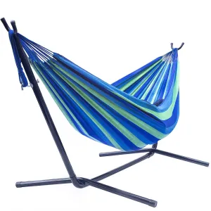 Double Hammock with Steel Stand