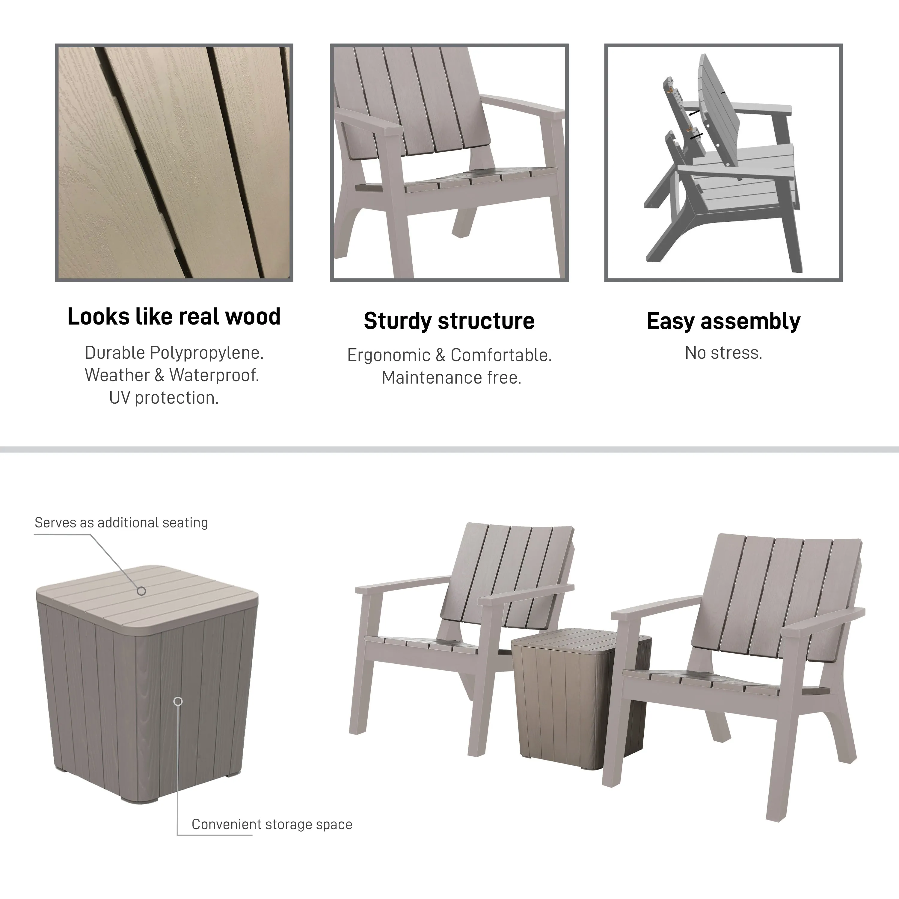 Enzo (3 Piece) Patio Seating Set