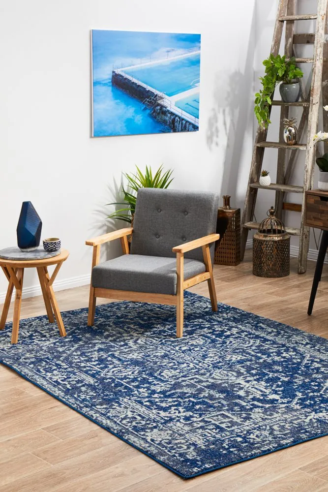 Evoke 253 Rug (Navy) by Rug Culture