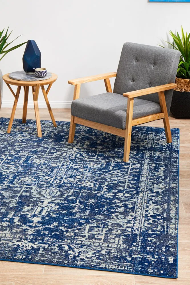 Evoke 253 Rug (Navy) by Rug Culture