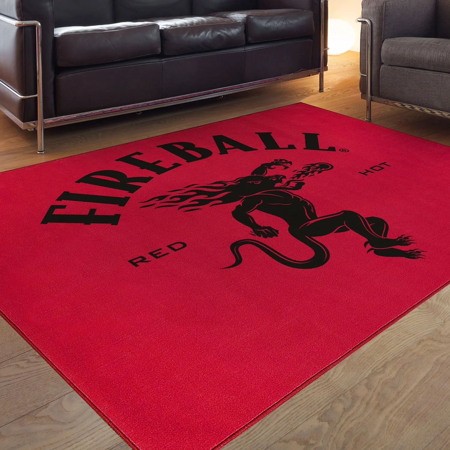 Fireball Whiskey Red Area Rug (5'x7')