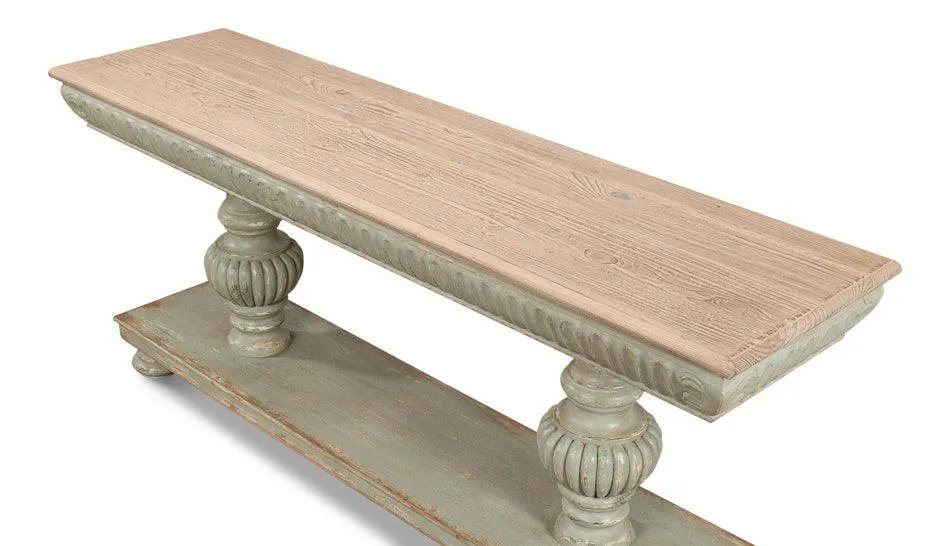 Fountainebleau Sage Console Table