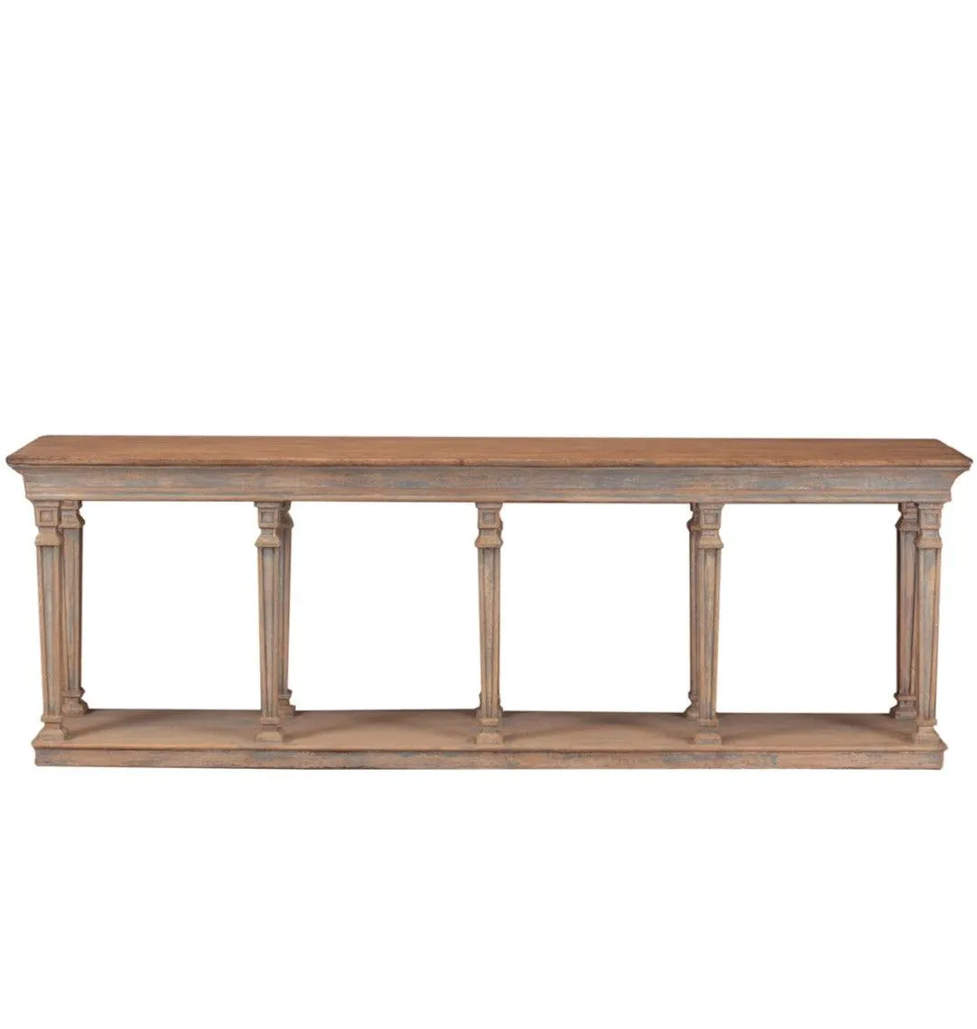 French Blue Cassis Console Table