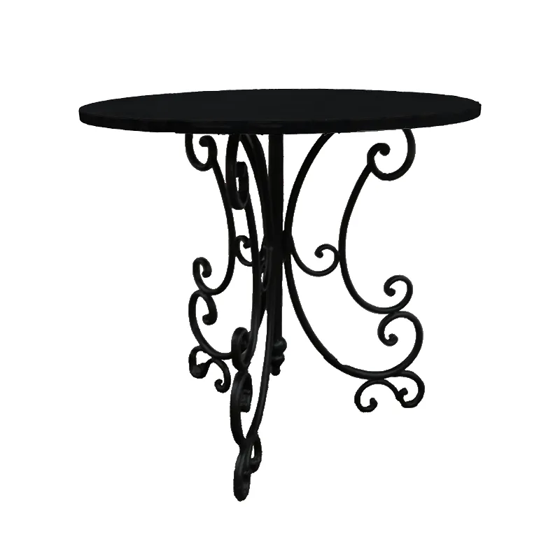 French Country Chic Ornate Scroll Side Table / Bistro Table / Hall Table