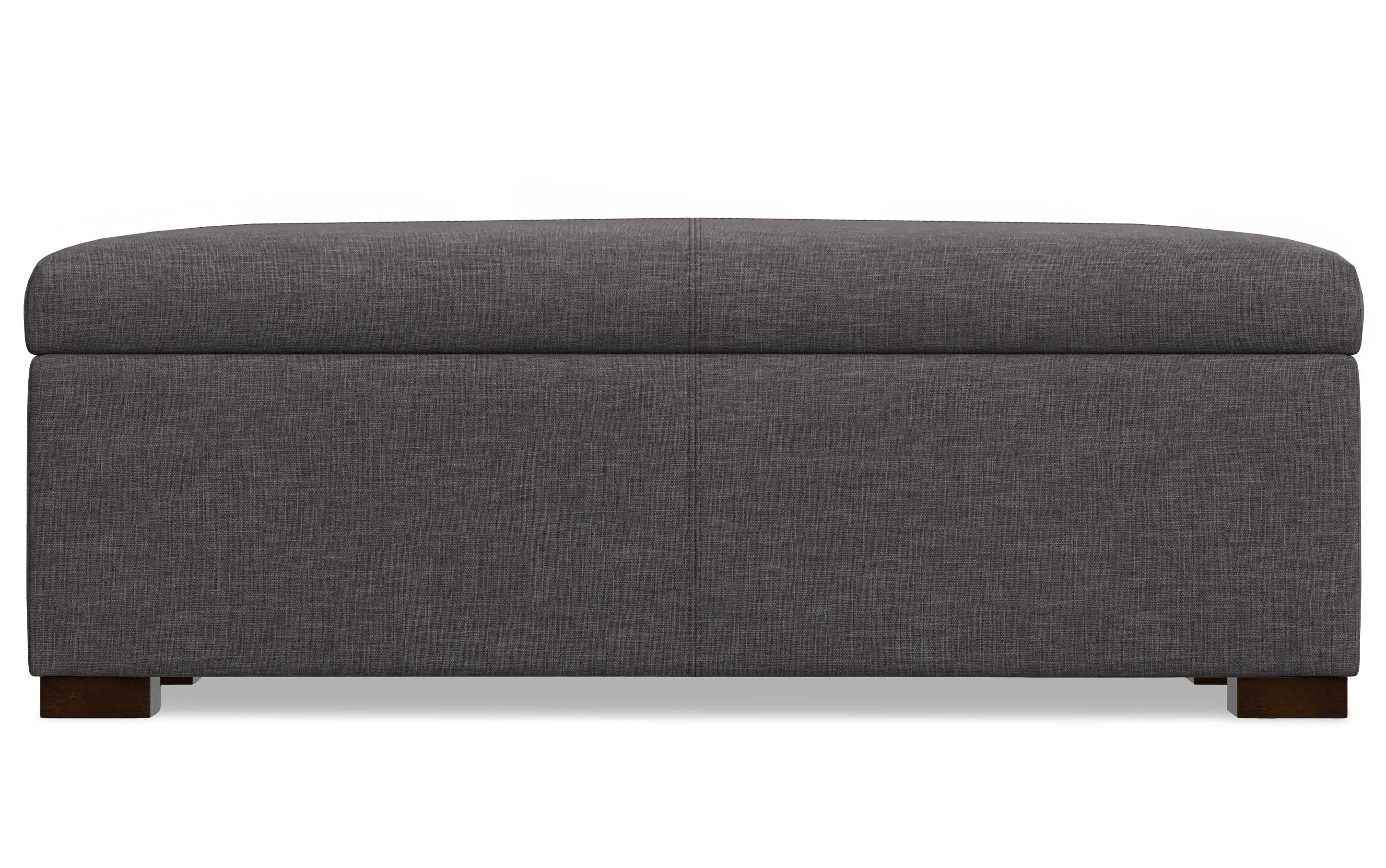 Gabbie Rectangular Storage Ottoman in Linen