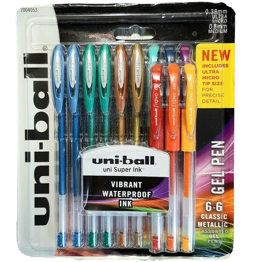 Gelstick Pen Sets 12 Assorted Colors