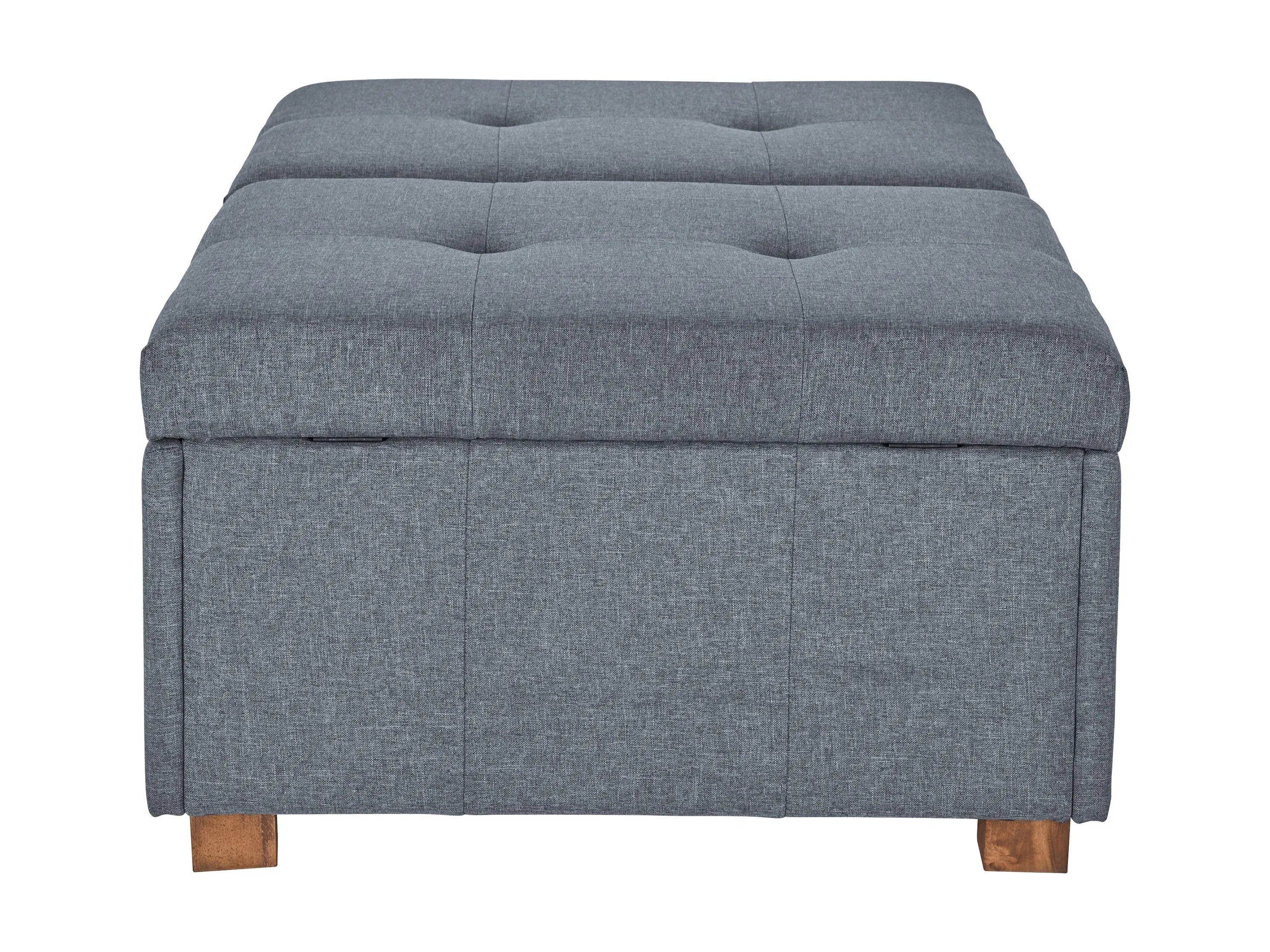 Grey Double Storage Ottoman