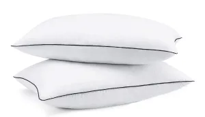 Habitat rectangular 20x36 Inches pillow, Set of 2, Bed Isla Pillows for Sleeping - Pillows King Size, Premium Hotel Quality 2 Pack (Pillow Insert) White