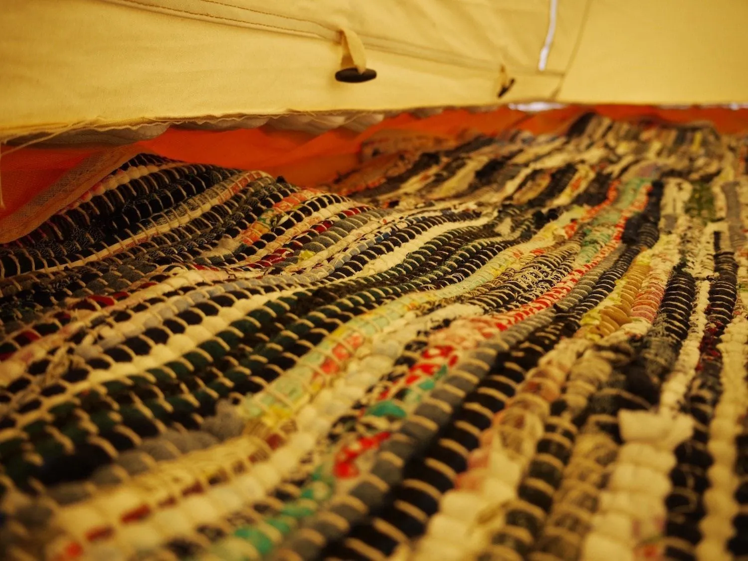 Half Moon Rag Rug Mats