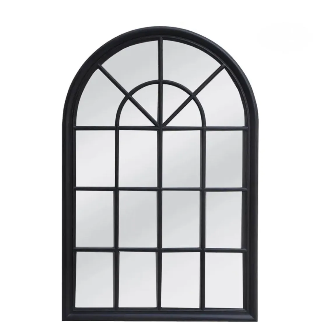 Hampton Black Arch Mirror