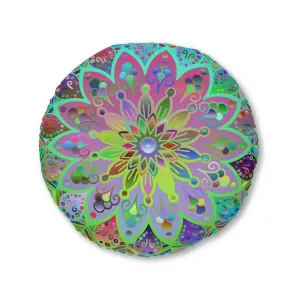 Hand Drawn Mandala Art Floor Cushion - Beautiful Design