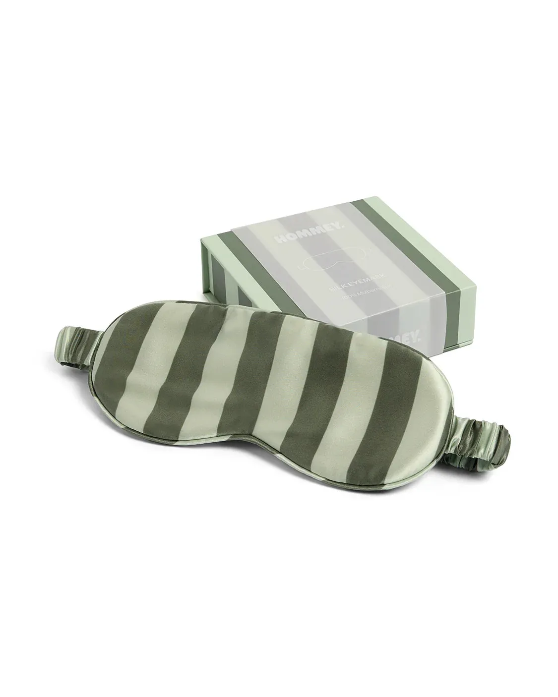 Hommey Silk Eyemask - Wasabi Stripes