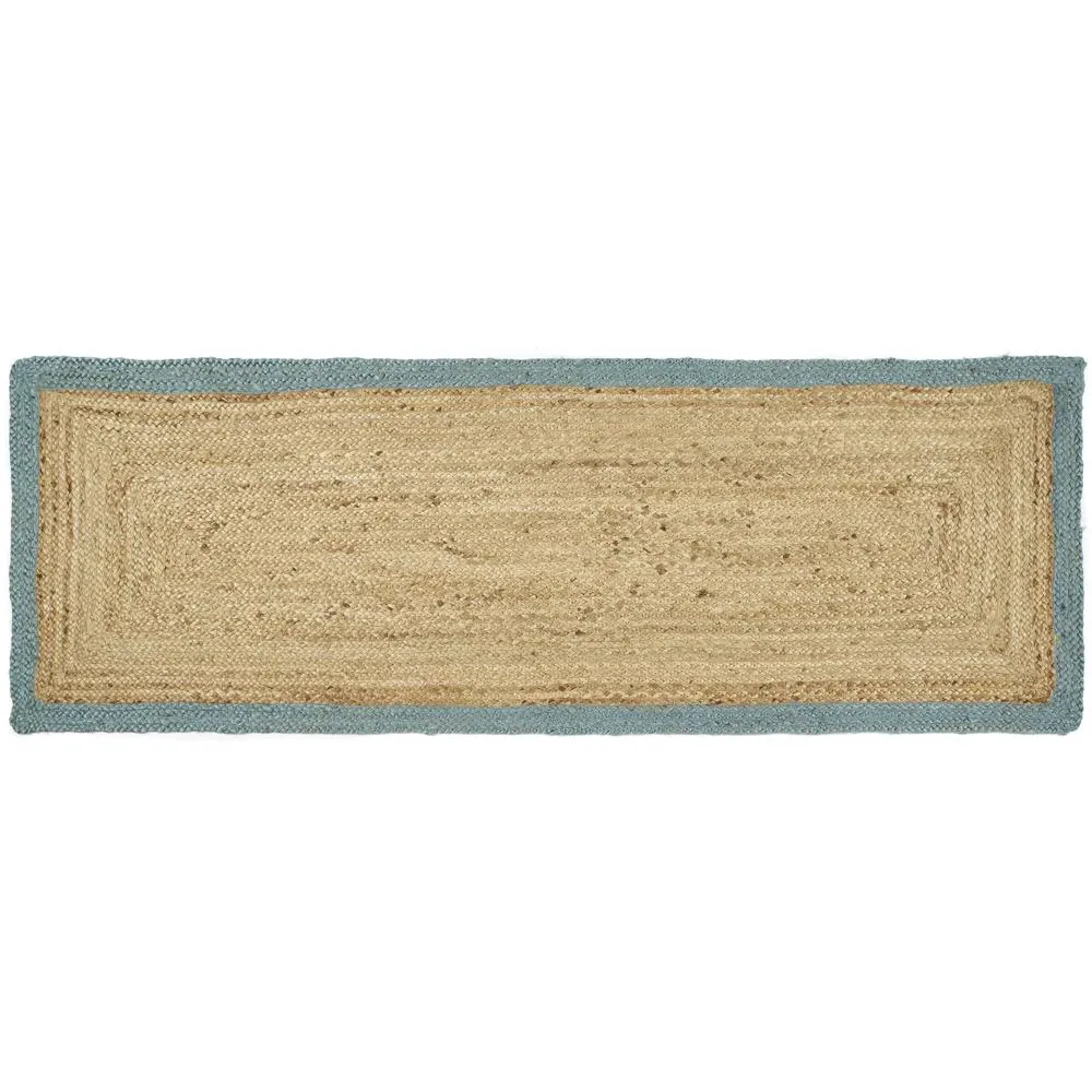 Jute Border Rug Duck Egg