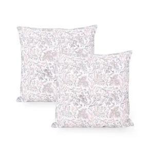 Keiko Modern Fabric Throw Pillow (Set of 2)