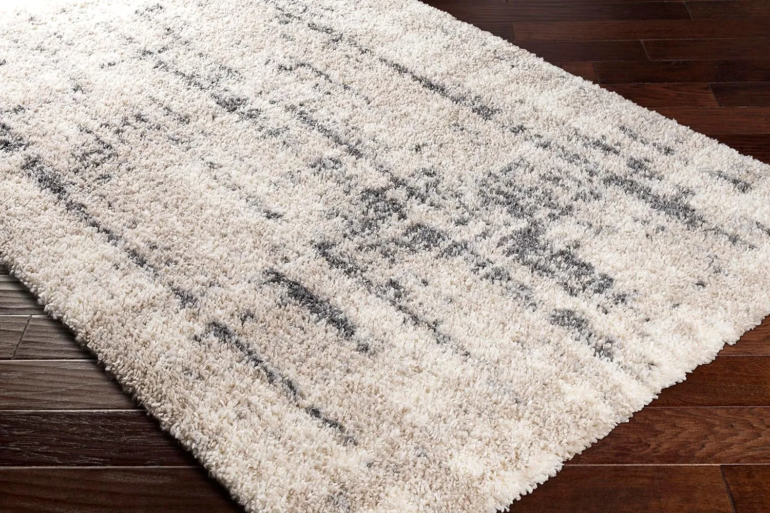 Lagrangepark Shag Beige Area Rug Carpet for Living Room Bedroom or Kitchen