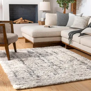 Lagrangepark Shag Beige Area Rug Carpet for Living Room Bedroom or Kitchen