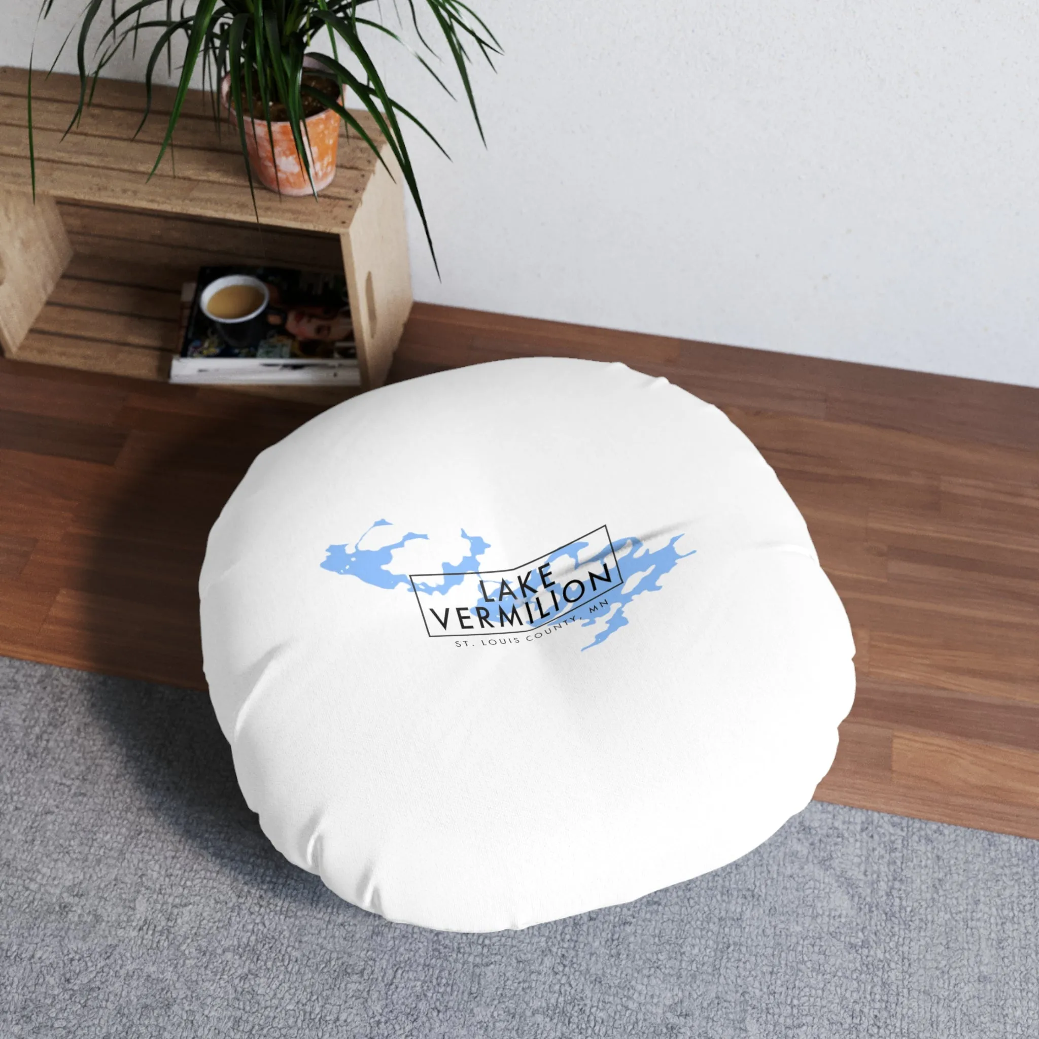 Lake Vermilion - MN - Tufted Floor Pillow, Round