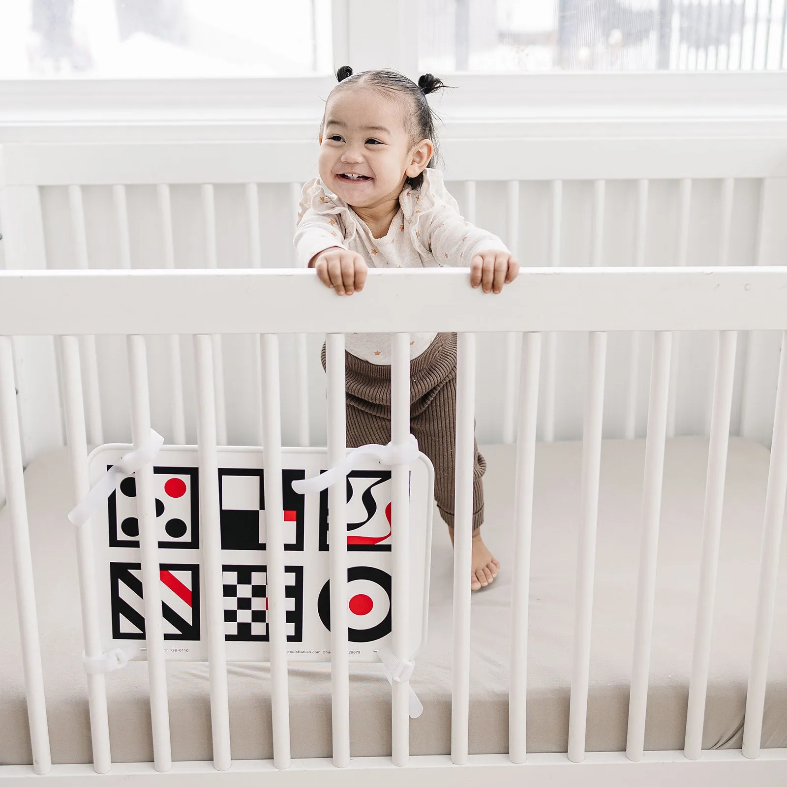 Large, Double-Sided Baby Mirror with High Contrast Images