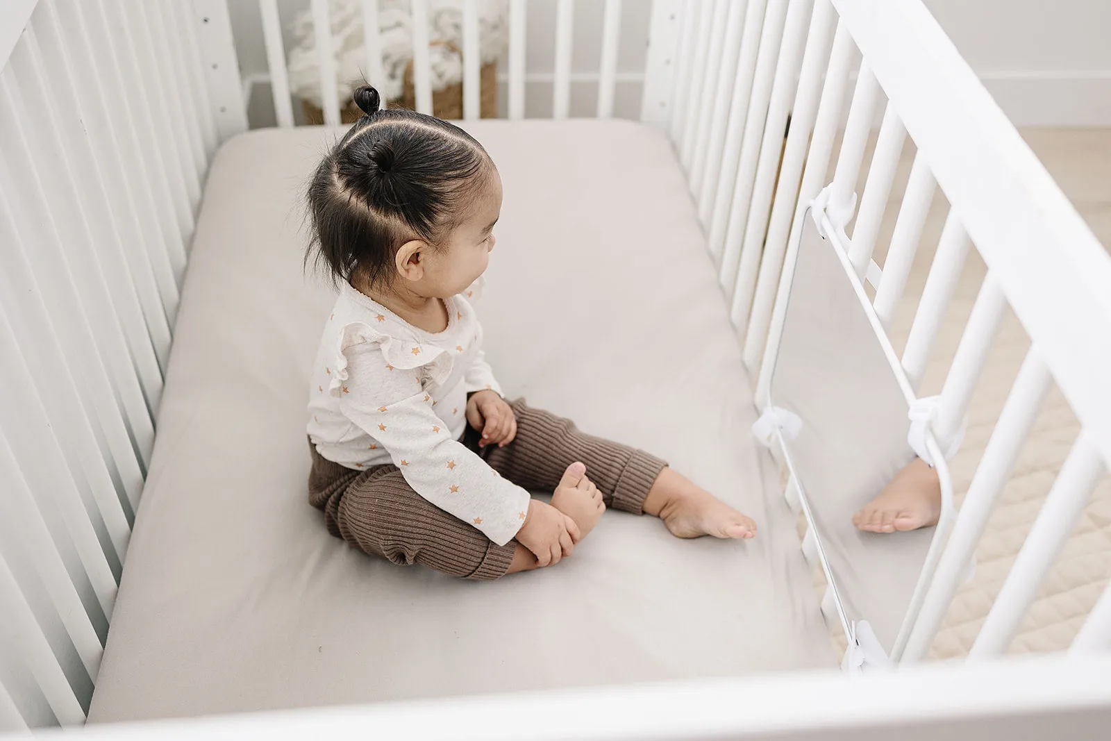 Large, Double-Sided Baby Mirror with High Contrast Images