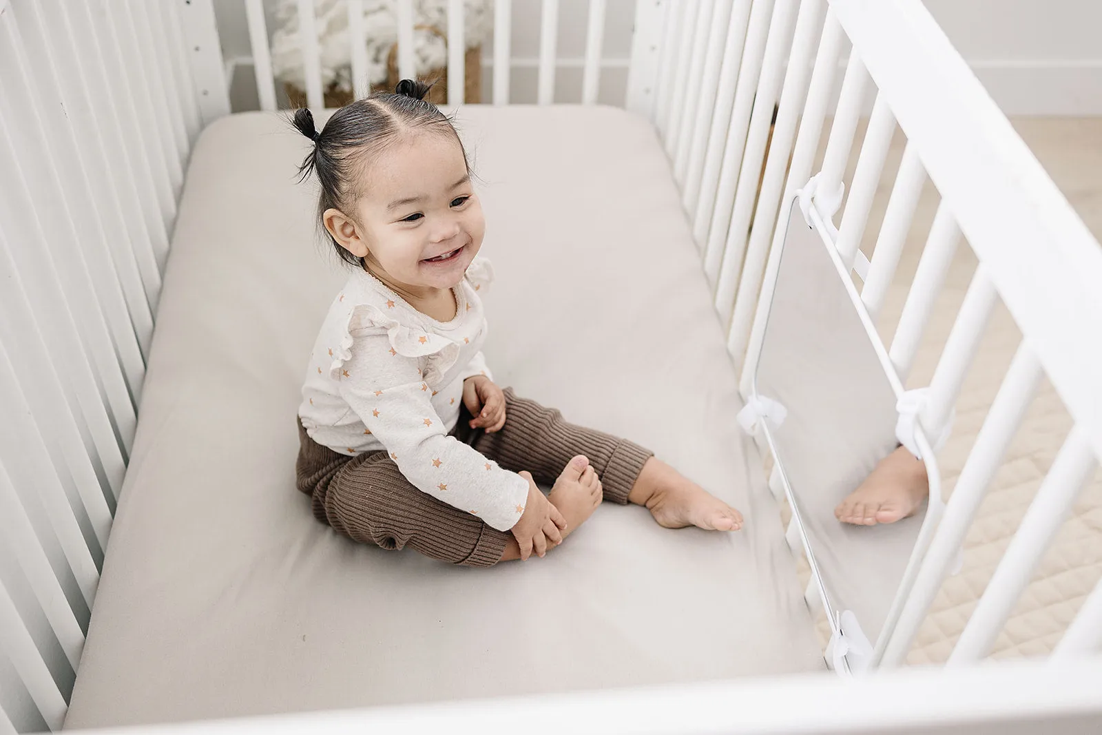 Large, Double-Sided Baby Mirror with High Contrast Images