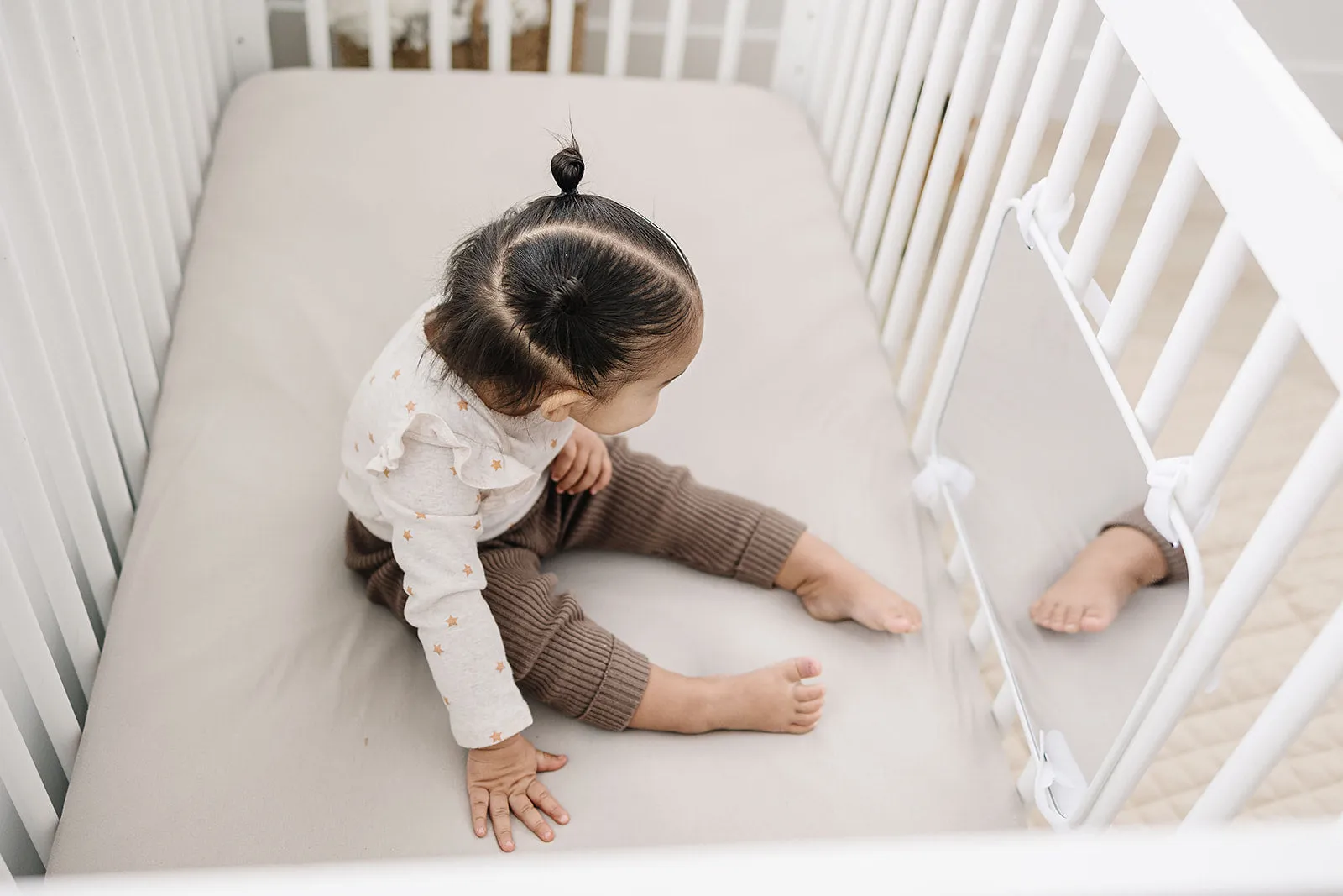 Large, Double-Sided Baby Mirror with High Contrast Images