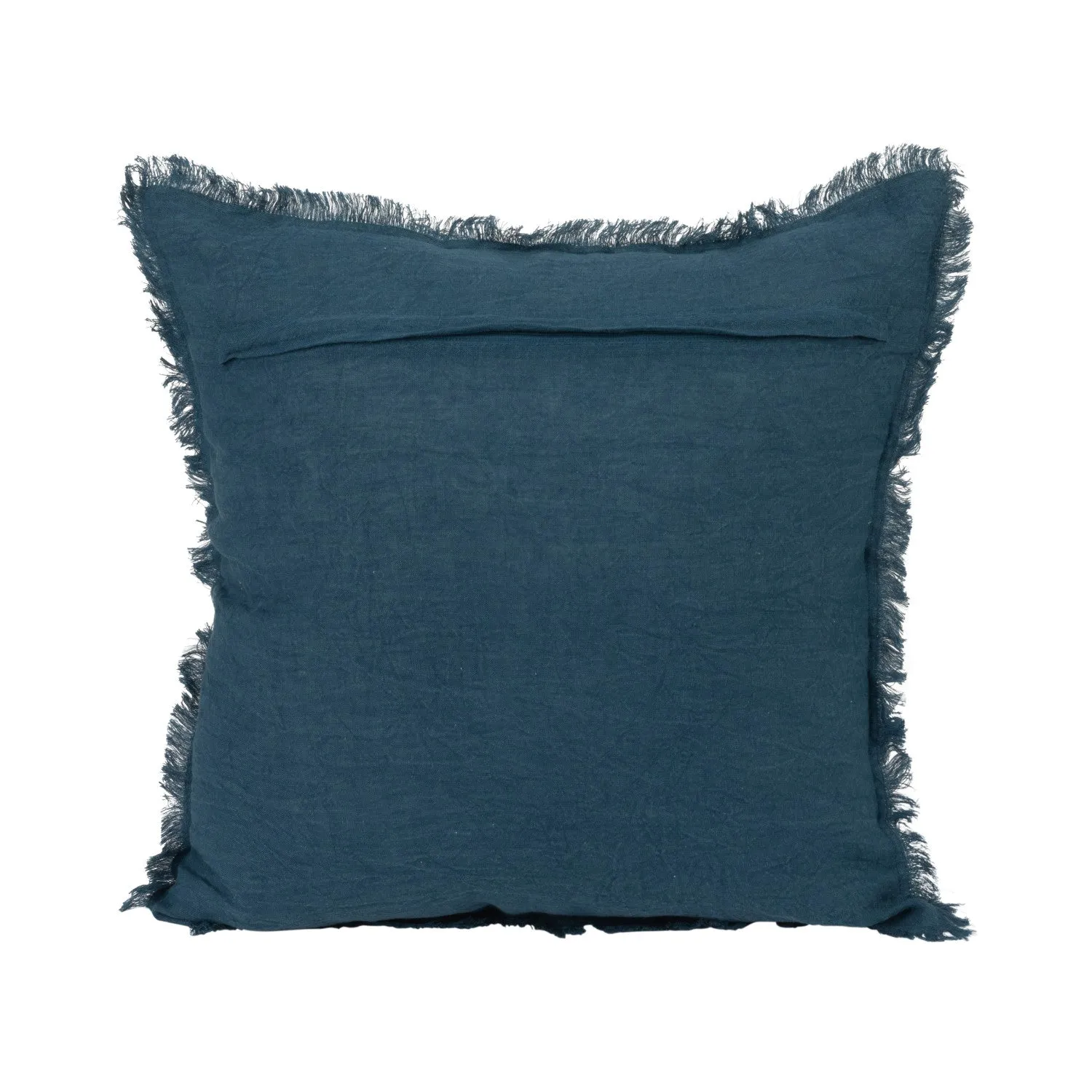 Linen Navy Stonewashed Pillow