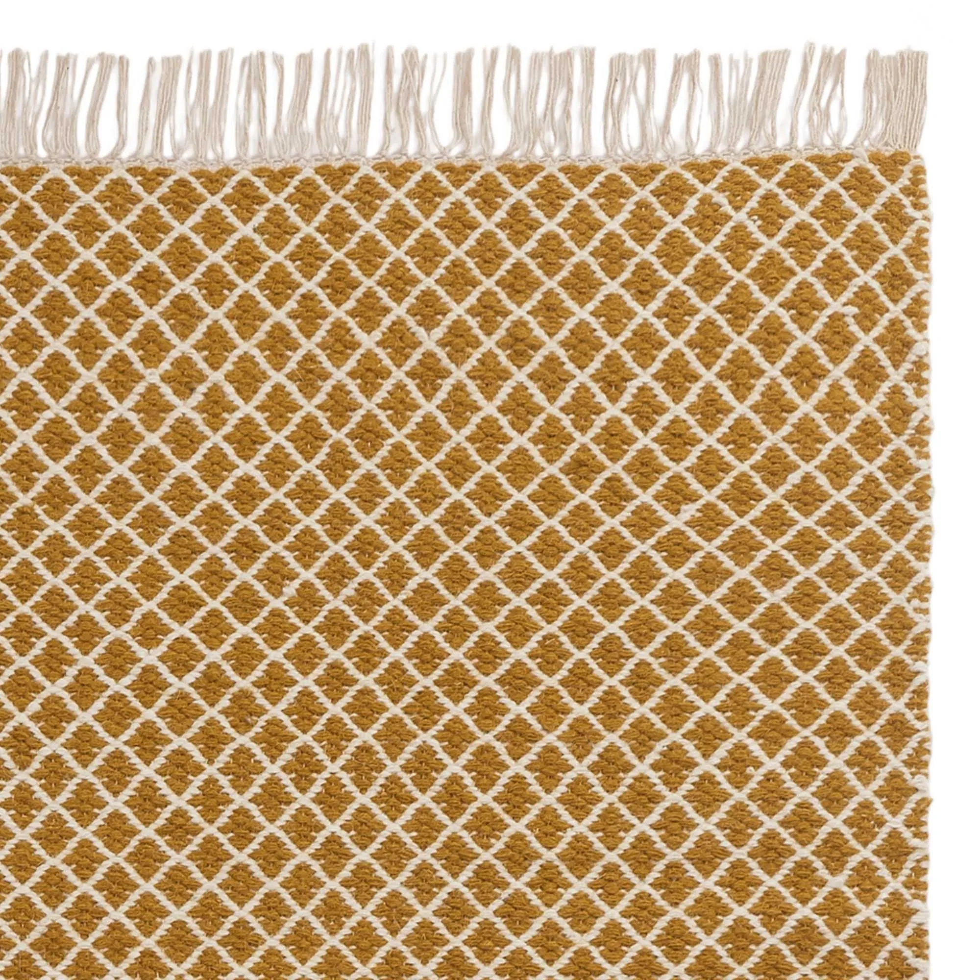 Loni Rug [Bright mustard/Off-white]