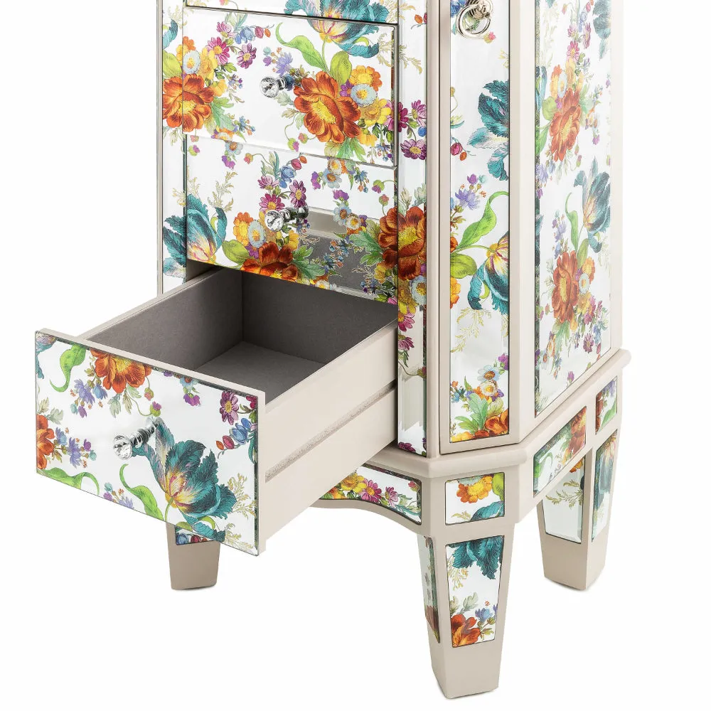 MacKenzie-Childs Flower Market Reflections Standing Jewelry Armoire *INSTORE PICKUP ONLY*