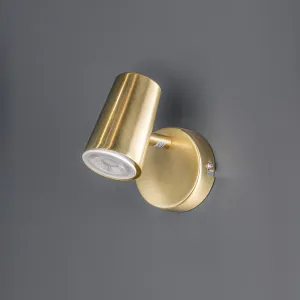 Marseille 1 Light Single Spotlight Satin Brass Ceiling Light