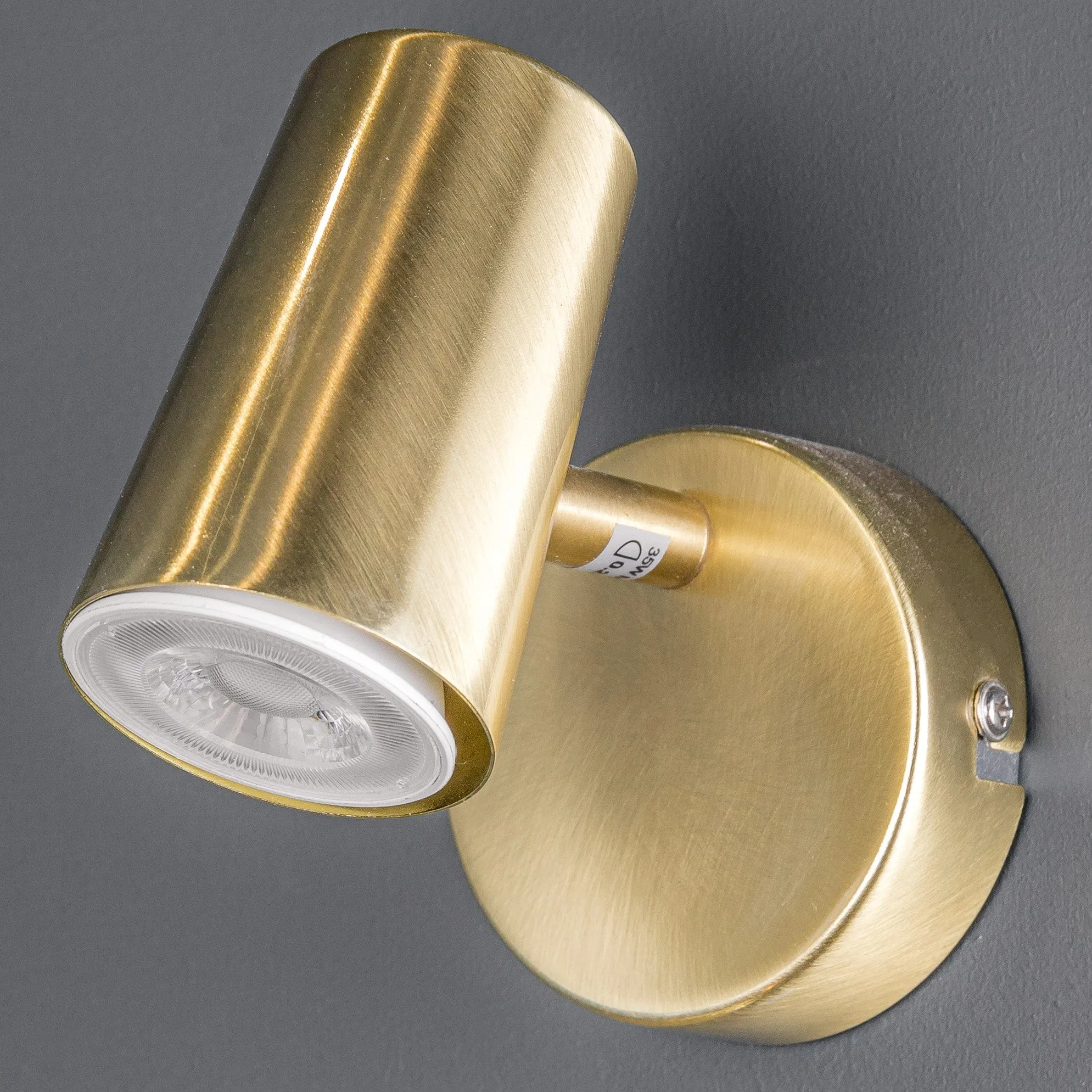 Marseille 1 Light Single Spotlight Satin Brass Ceiling Light